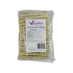 Papillon Солети от бяла телешка кожа Ø 7/8 mm, 12,5 см, 100 броя