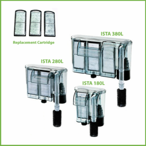 Ista Външен филтър, 280L/H, 185x85x150mm, valve anti return Hang-On Filter