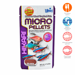 Hikari Micro Pellets, Ежедневна храна за дребни рибки