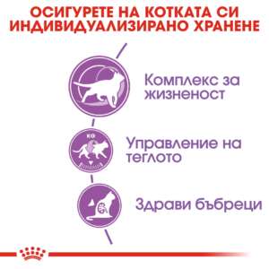 Royal Canin Sterilised 7+, Храна за възрастни кастрирани котки